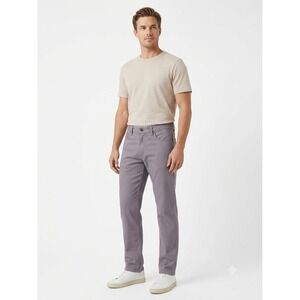 Blue Mountain Classic Pants Mens 36x34 Grey Canvas 5-Pocket Flat Front Straight